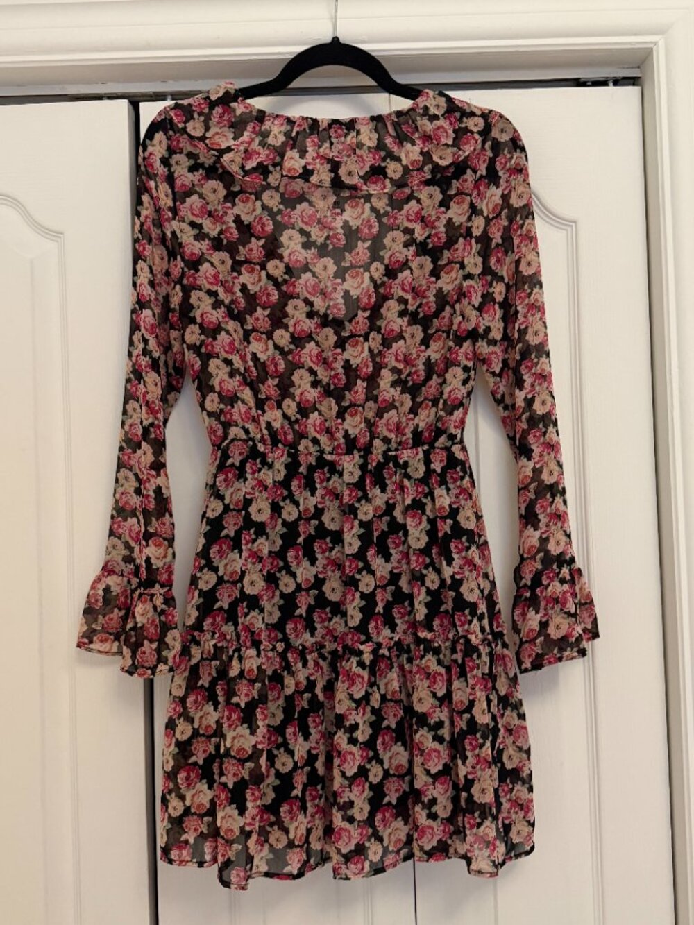 ZARA Floral Ruffle Mini Dress - Picture 6 of 6